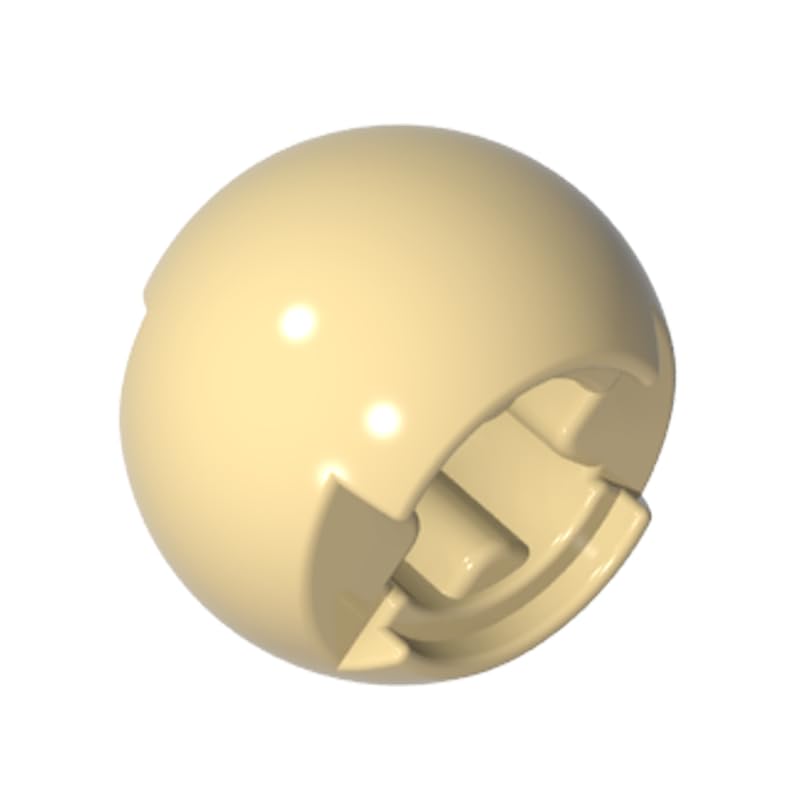 53585 Ball Joint Technic Ball Joint with Through Axle Hole 50 Pieces GDS-1056 Compatible with Lego Building Blocks Color:Tan