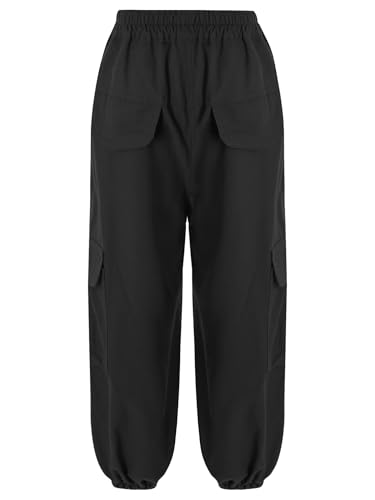 easyforever Kids Boys Girls Joggers Cargo Pants Elastic Waist School Casual Trousers Athletic Sweatpants with Pockets2