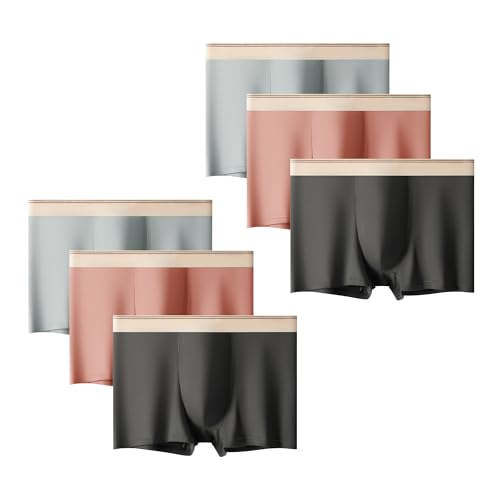3/6 Pack Mens Underwear Boxer Briefs Breathable Microfiber Trunks Stretchy Waistband Underpants
