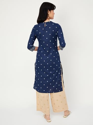 Image of Max Women's Cotton Regular Fit Casual Kurta