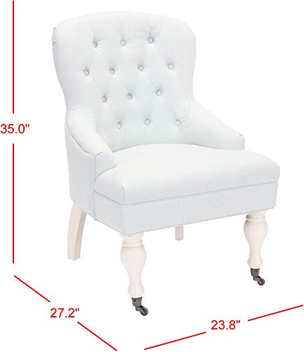 Sillón Club Plegable Lino Azul Tradicional miniatura 5