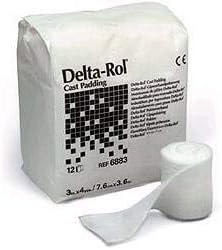 Delta-Rol Cast Padding 3" x 4 Yd Synthetic White 6883, 12 Ct