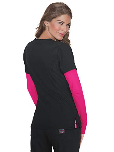 Koi Lite Koi316 Women's Scrub Top Black L #TOP1
