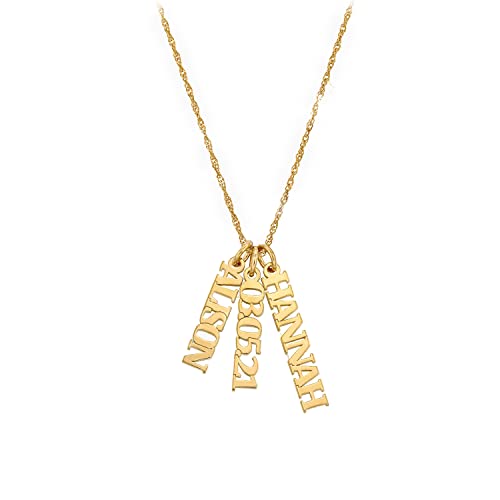 OAK & LUNA - Personalized Singapore Chain Name Necklace with Diamond Options