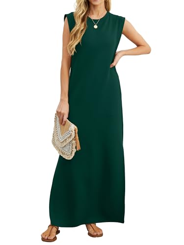 Robe longue d'été légère avec poches pour silhouette fluide confortable