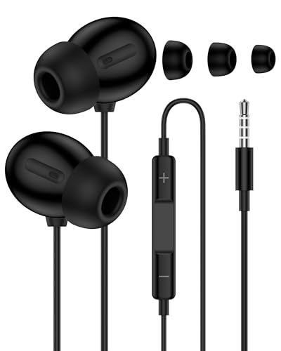 Wired Earbuds, 3.5mm Jack Headphones Wired, in-Ear Apple Earphones with Mic, Noise Cancelling Corded...