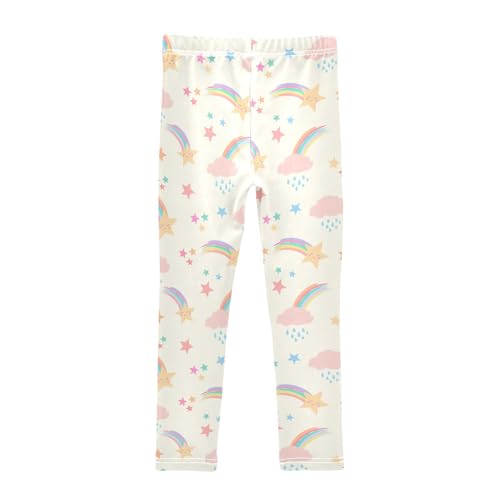 Shooting Star Girls Leggings,Workout Leggings for Girls Toddler Athletic Leggings Size for 3-10T2