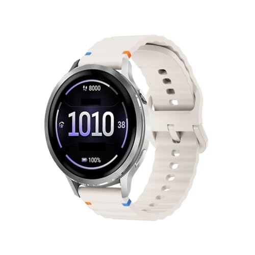 Bracelet sport wave silicone 20mm starlight, idéal pour vos séances de running Garmin