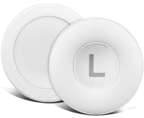 Image of SOULWIT Earpads Replacement for Sennheiser HD25 /HD25 Light(Lite) /HD25 Plus /HD25 Special Edition /HMD25 /HME25 /HMEC25 /HD250BT Headphones, Ear Pads Cushions with High-Density Foam - HD25 PL White