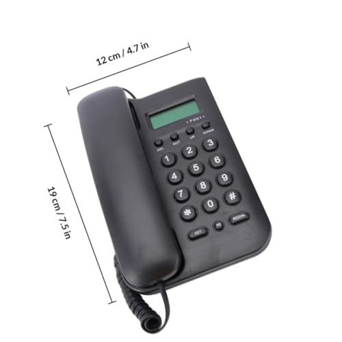 Teléfono de pared con cable de PVC resistente y protección superior para muro 2