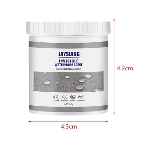 Agente sellador impermeable transparente aislante con pincel para grietas en repisas de ventana, inodoro y baño, 30g miniatura 3