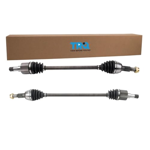TRQ Rear Driver and Passenger Side CV Axle Assembly Set 2 Piece Compatible with 2010-2017 Chevrolet Equinox All Wheel Drive 2010-2017 GMC Terrain All Wheel Drive