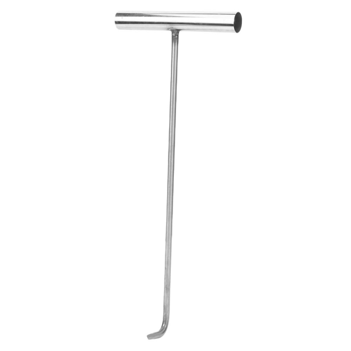 NAMOARLY Manhole Cover Hook Hooks Heavy Duty Manhole Hook Door Lifting Hook Lifter Hook Manhole Lifting Gadget Metal Manhole Cover Lifter Manhole Cover Lifting Hook Silver Stainless Steel