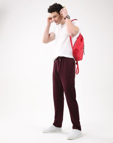 Image of Monte Carlo Men's Regular Fit Solid Track Pants | Drawstring Closure | Side Pocket Sports Lower | Comfortable & Stylish Lower for Men's