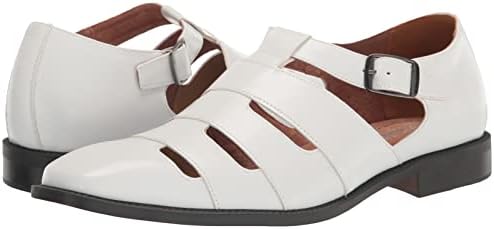 Stacy Adams Men's Calderon City Sandal Flat, White, 12 | Image 6