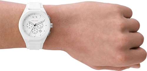 Image of Armani Exchange, White and Black, One Size, Bracelet