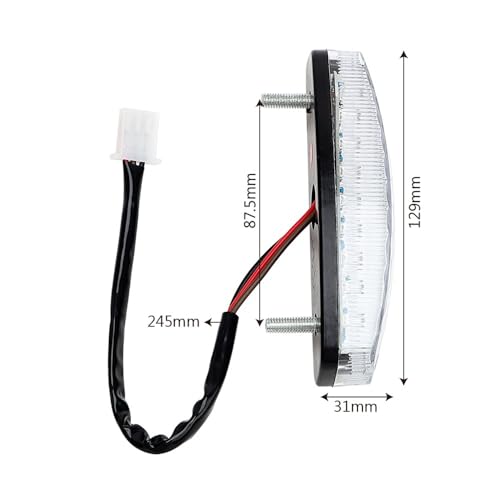 Feux arrière de moto à LED 12V avec clignotant intégré pour quad et VTT - 6