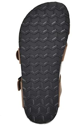 WHITE MOUNTAIN Shoes Gracie Women's Flat Sandal, Brown/Leather, 9 M | Image 5