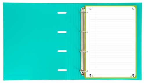Oxford - A4 karierte Blätter, 2 Stück, 200 + 40 Blatt, kariert, 5 x 5, Streifen in 5 Pastellfarben und 5 lebhaften Farben