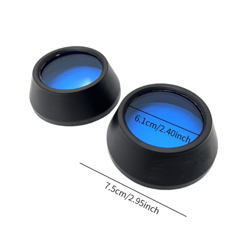 Phares antibrouillard bleus 75 mm et clignotant haute performance pour auto | Pack de 2 - 2