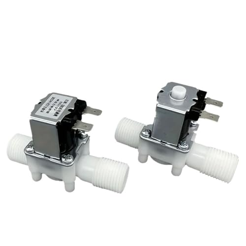 Électrovanne 12V normalement ouverte en plastique 1/2" pour circuit d'eau sous pression