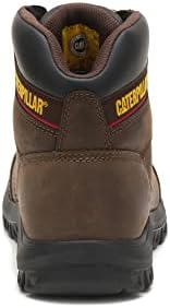 Cat Footwear Men's Outline Soft Toe Work Boot, Seal Brown, 9 Wide | Image 4