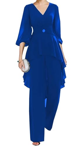 2 Pieces Mother of The Bride Pant Suits for Wedding Plus Size Mother of Groom Pant Suit Formal Outfits