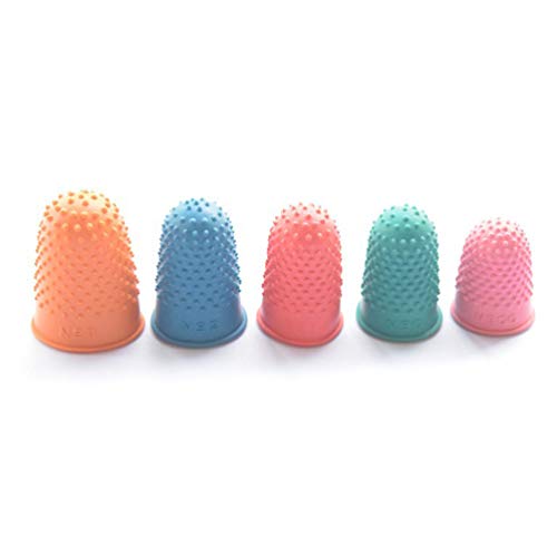 STOBOK Dedo De Silicone Protetores de Dedo Pontas Do Dedo de Borracha Pads Grips Dedo Mangas Dedo De