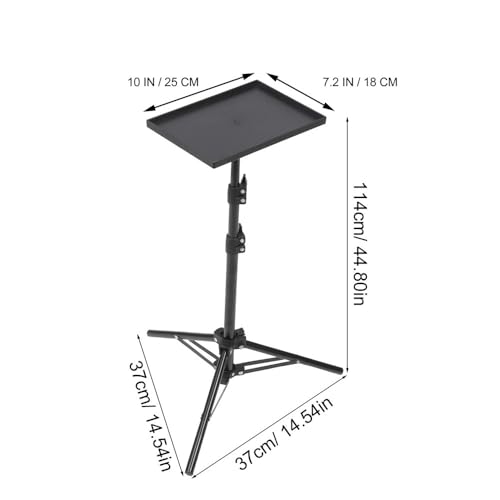 Soporte ajustable para proyector con cabeza esférica para laptop, cámara DSLR, para uso portátil y en pared miniatura 2