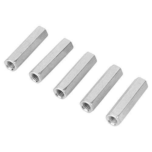 Lange moeren - 5st M8 * 50 lange staafmoer zeskant zeskantmofmoer afstandhouder schroefdraadbevestigingen - Afbeelding 5