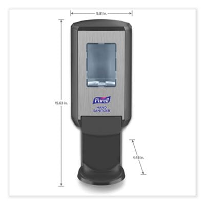 PURELL Hand Sanitizer CS4 Dispenser, Graphite, Dispenser for CS4 1200mL Hand Sanitizer Refill - 5124-01
