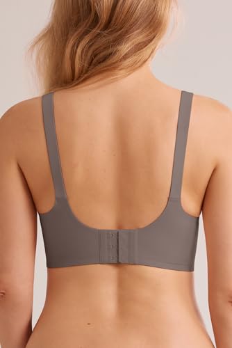 Letsjoli Push Up Seamless Bras For Women No Underwire Support And Lift V Neck Wireless Full Coverage Bralettes Everyday Bras Gray thumb #3