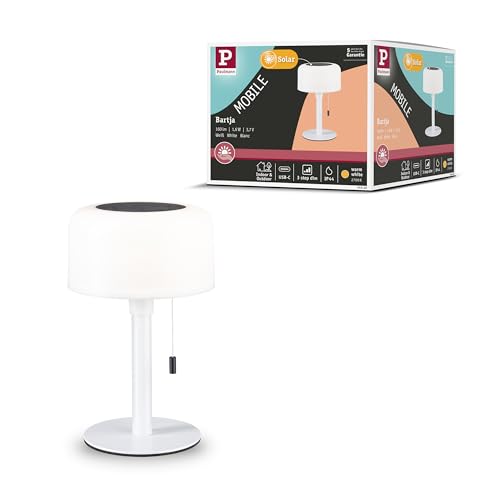 Paulmann 94606 Bartja Lampe de table solaire 1.6 W blanc chaud blanc