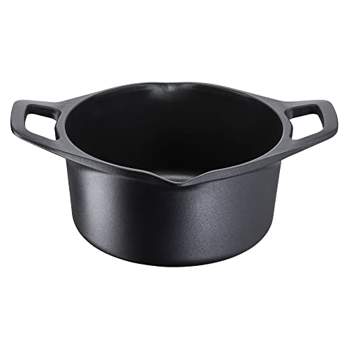 Lagostina Aroma Casseruola Fonda 2 Maniglie con Coperchio, Pentola in Alluminio Pressofuso Ø20cm, Pentola Induzione, Gas e Forno con Cottura Thermo-Signal, Rivestimento Titanium, Coperchio in Vetro - Immagine 1