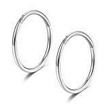 Hinged 18g Nose Rings Hoops 10mm Septum Ring Clicker Cartilage Helix Hoop Earrings Piercing jewelry