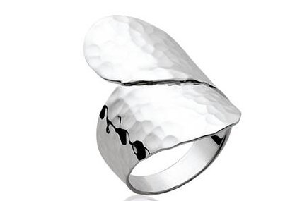 Collezione zanzybar - Anello Argento martellato e