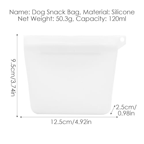 Silikonbeutel Für Hundeleckerlis - Leckerli Beutel Für Hunde | Haustier-Belohnung-Halter Für Das Training | Belohnung Tasche | Wasserdichter Snack-Beutel Für Hunde | Tragbarer Silikon Futterbeutel