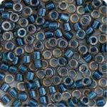 Miyuki Delica 11/0 Blue Teal Sparkle Topaz Lined 50gms Bag of Japanese Glass Beads