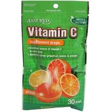 Vitamin C Drops Citrus Flavor (Orange, Grapefruit, Lemon) by Assured