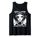 Funny Just A Girl Who Loves Anime et science-fiction Débardeur