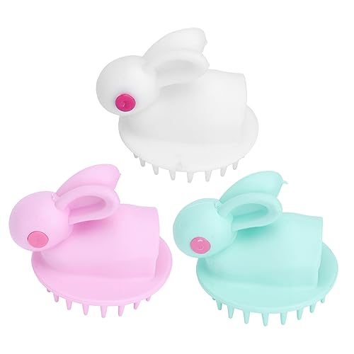 PATKAW 3 Piezas peine masajeador rizo peluca peines explotar cepillo de pelo mojado cerda scalp massager Peine masaje portátil cepillo de baño suministro de baño peine de masaje tipe