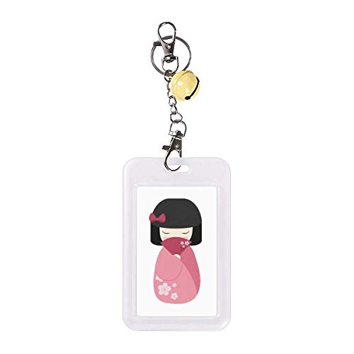 Kimono Fan Sakura Japon Badge de Protection pour Carte Rigide