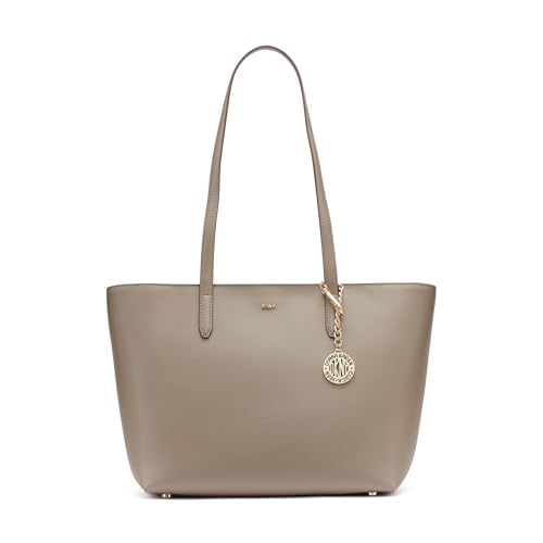DKNY Women's Bryant Medium Leather Tote Bag, Mink, One Size