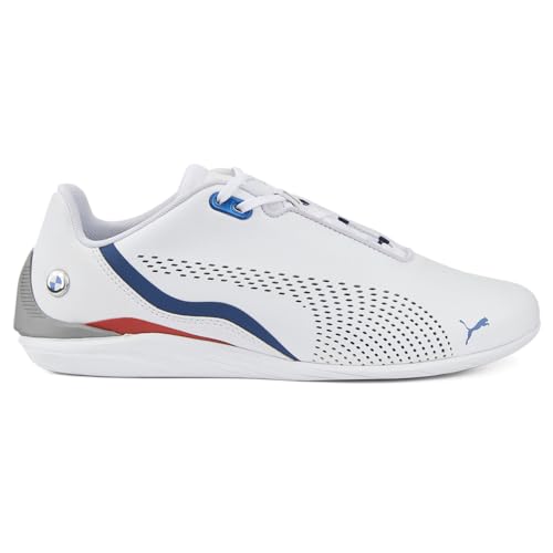 PUMA Mens BMW MMS Drift Cat Decima Perforated Lace Up Sneakers Shoes Casual - White