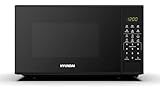Hyundai 800W 20L Black Digital Microwave, Stainless Steel Interior, 11 Power Levels, Automatic Defrost, 6 Auto Cook Modes, Clock and Timer, Digital Controls, Easy Clean & Child Lock