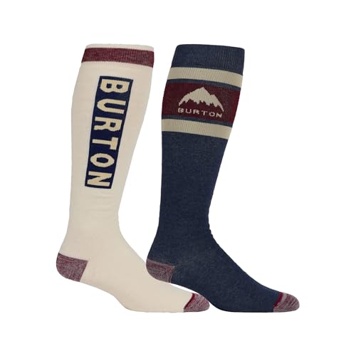 Burton Men's Weekend Midweight Socks (2 Pack), Blue, Large