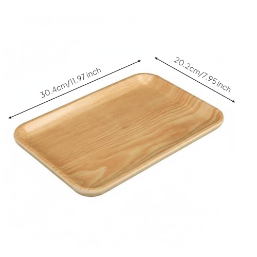 Plat en mélamine léger résistant aux chocs grain de bois de chêne 27003 - 7