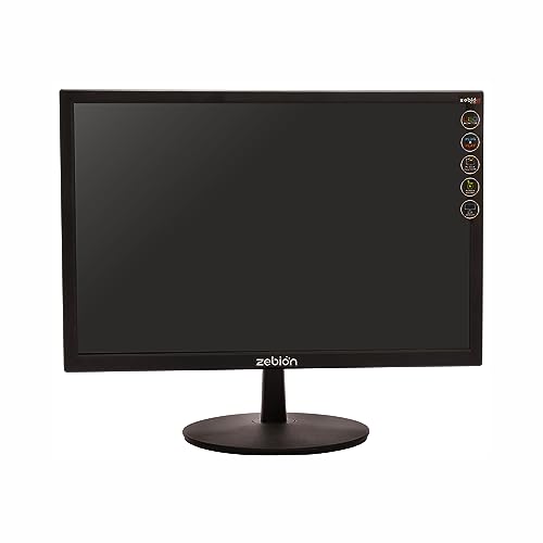 Image of Zebion 19HD1 18.5 Inch (46.99 Cm) Wide Led Monitor with Supporting Hdmi, Vga Input, Resolution 1366 X 768 Pixels, 17M Colors, Glossy Panel, Slim Design and Durable Body (Black)