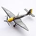 TECKEEN Alloy WWII Germany Junkers JU-87 Stuka Bomber Model Aircraft Model 1:110 Model Simulation Science Exhibition Model