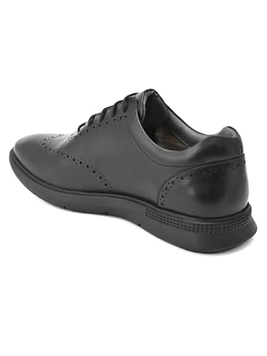 Image of San Frissco Mens Formal Shoes Textured Lace Up Brogues /Soft Cushioned Footbed with TPR Sole /Stylish, Comfortable, Trendy, Party, Outdoor Shoes for Office & College